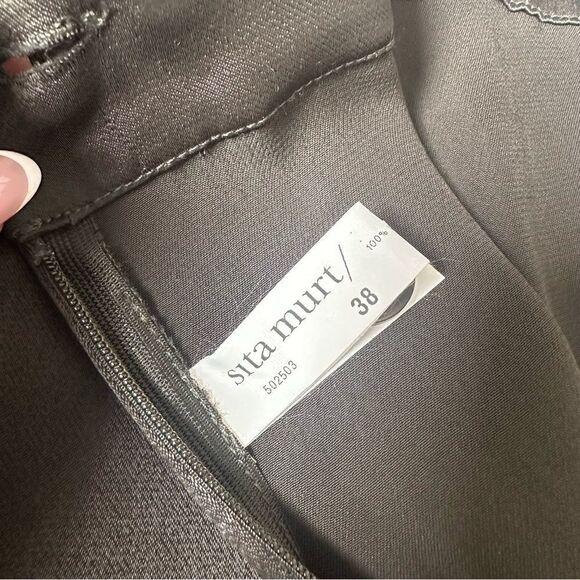 Sita Murt  High Waisted Wide Leg Satin Flowy Pants - Picture 10 of 16